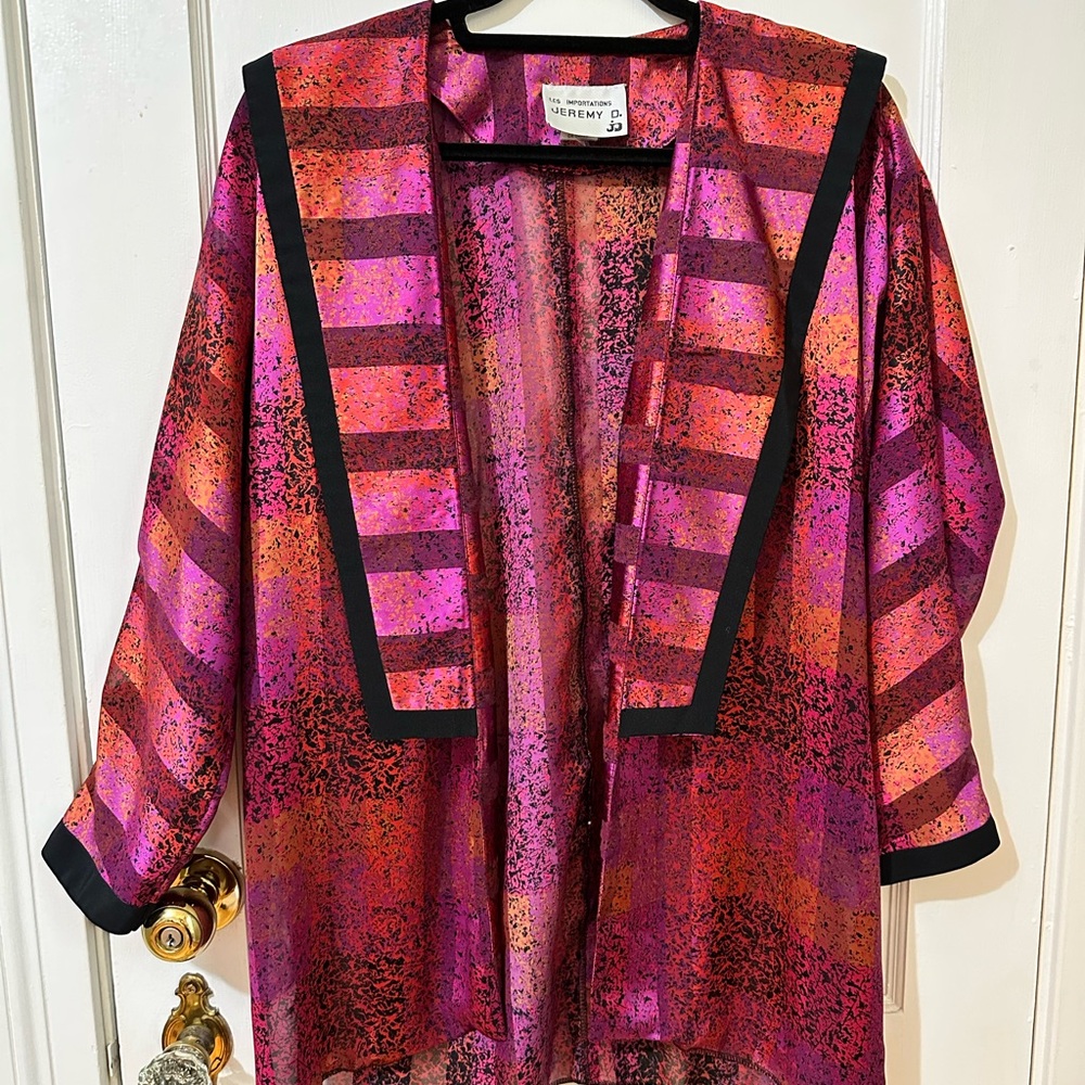Vintage Pink and Orange cardigan